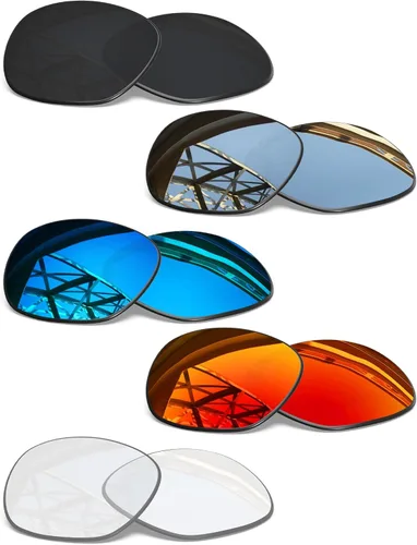 Vista 7 de Set of 5 Replacement Lenses for Ray-Ban Meta Gen1&2&3 AI Glasses Stealth Black & Fire Red & Ice Blue & Silver Titanium & HD Clear