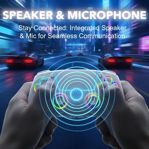 Vista 8 de AureoPlay Wireless Controller Compatible with PS5/PS5 Slim/PS5 Pro/PC – RGB Gamepad with Hall Effect Joysticks, Dual Vibration, Six-Axis Motion