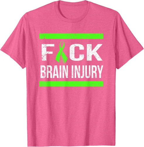 Vista 39 de Apoyo Daño cerebral Concienciación T Shirt, mujer L, Asphalt Negro