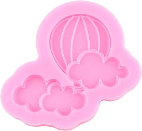 Vista 9 de Moldes de silicona para globos de aire caliente, para decoración de pasteles, decoración de cupcakes, pasta de goma de mascar de polímero