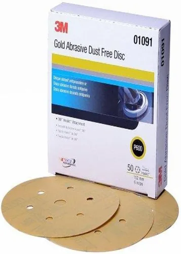 Vista 12 de 912 Hookit disco de arena P5A de 3" color oro de 3M, P220, 3, Dorado