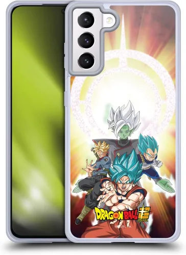 Vista 70 de Head Case Designs Funda de gel con licencia oficial de Dragon Ball Super Group Future Trunks Arc Characters [protección de grado militar] compatible