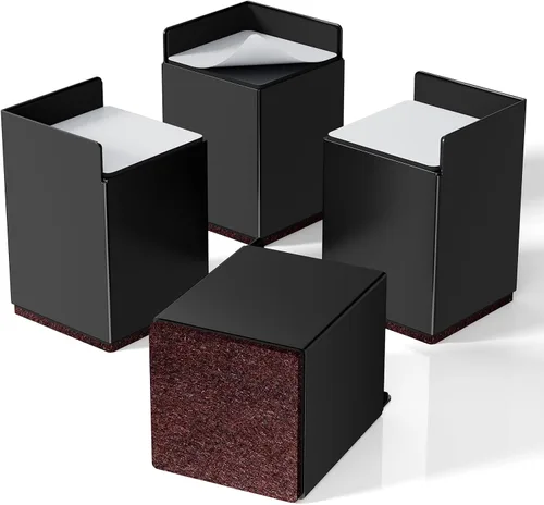 Vista 10 de Ezprotekt Elevadores de cama de 2 pulgadas, elevadores de muebles resistentes para cama, sofá, silla, marco de patas de mesa, elevadores de cama