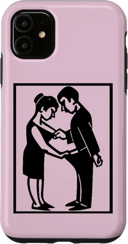 Vista 8 de Camiseta divertida para adultos, imagen de hombre y mujer, funda para iPhone 17