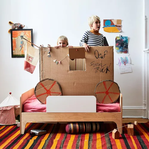 Vista 6 de Oeuf Perch - Cama infantil, abedul/blanco