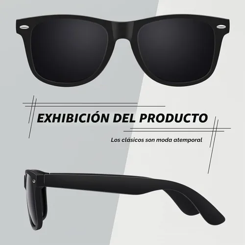 Vista 3 de CGID Gafas de sol polarizadas retro para hombres y mujeres, ligeras, negras, UV400, conducción, pesca, golf A00 Negro Gris