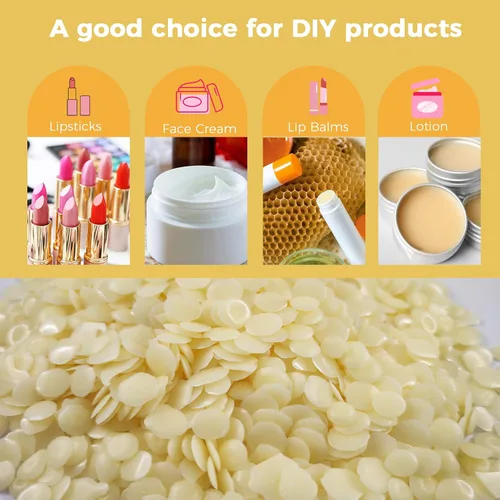 Vista 3 de CoolCrafts Pellets de cera de vela, cera vegana para cosméticos, bricolaje, fabricación de jabón y velas, alternativa a la cera de abeja, 5 libras