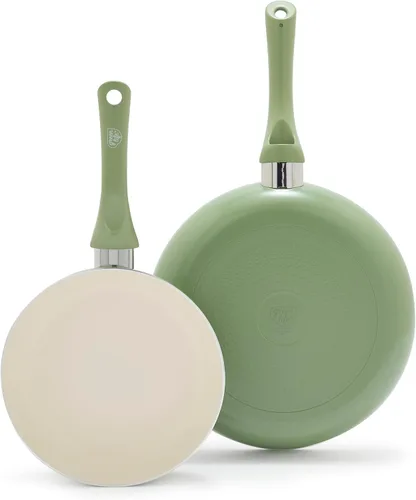 Vista 20 de GreenLife Juego de sartenes antiadherentes (7 y 10 pulgadas), sartenes de cerámica no tóxicas sin PFAS, aptas para lavavajillas y horno, sartenes