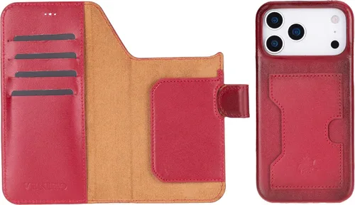 Vista 175 de Venito Florence - Funda de piel compatible con Samsung Galaxy S9, extra segura con bloqueo RFID, cartera desmontable para teléfono (gris decolorado)