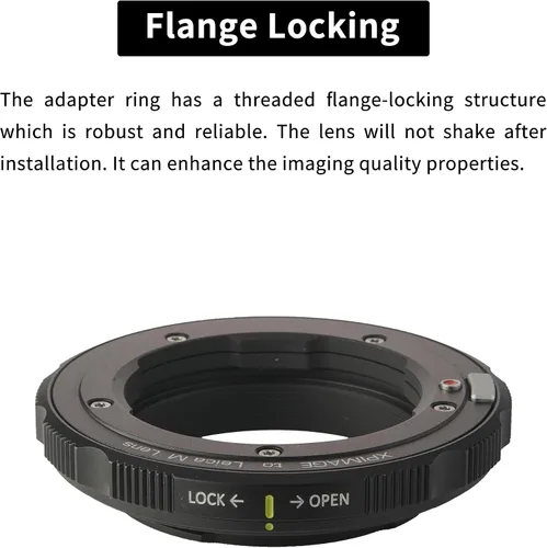 Vista 3 de Anillo adaptador de montaje de lente compatible con lente Leica M a cámara Nikon Z