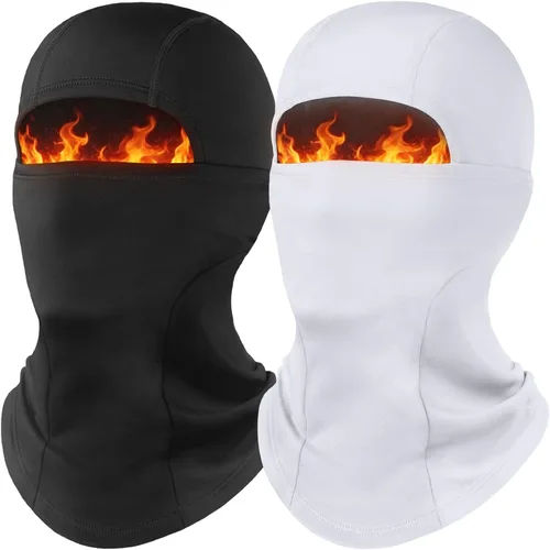 Vista 32 de Fuinloth Pasamontañas de Esquí Balaclava Pro, Pasamontañas a Prueba de Viento Térmico para Climas Fríos, Motocicleta para Hombres/Mujeres