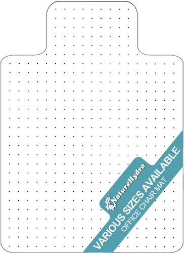 Vista 14 de Naturehydro Alfombrilla Transparente para Silla para Suelos Duros - 48" x 30" Alfombrillas Transparentes para Suelo de Escritorio de Computadora