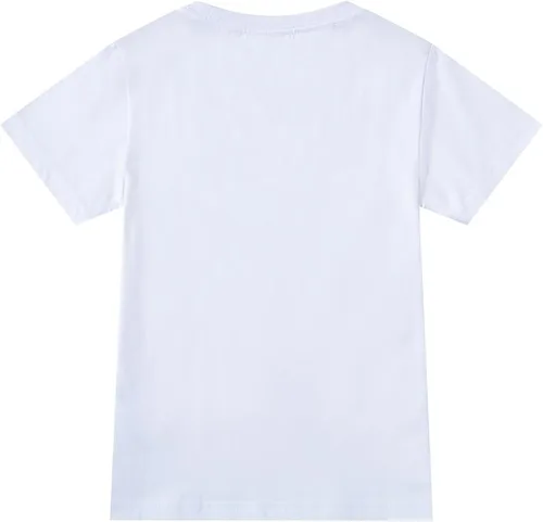 Vista 4 de YJ Back home Unisex Kids Quality Cotton Tees White Baisc Shirt