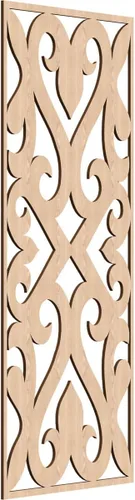 Vista 121 de Keene Paneles de pared decorativos de madera con calado, 9 3/8 pulgadas de ancho x 24 3/8 pulgadas de alto x 1/4 de alto, abedul Birch