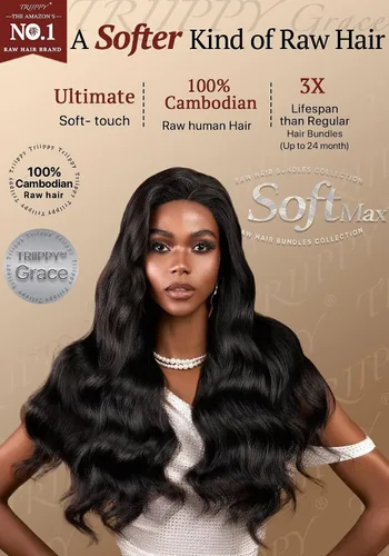 Vista 4 de TRIIPPY Paquetes de Ondas Corporales de Cabello Humano, 100% Cabello Camboyano Crudo Ondulado 3 Paquetes, Triple la Vida Útil Comparado con Paquetes