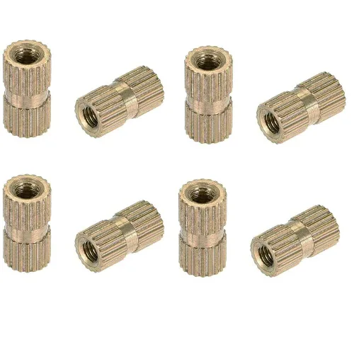 Vista 44 de Tuercas moleteadas de rosca hembra M2x3mm OD Tuercas de inserción roscadas de latón Tuercas de incrustación hidráulicas soldadas juntas Kit surtido