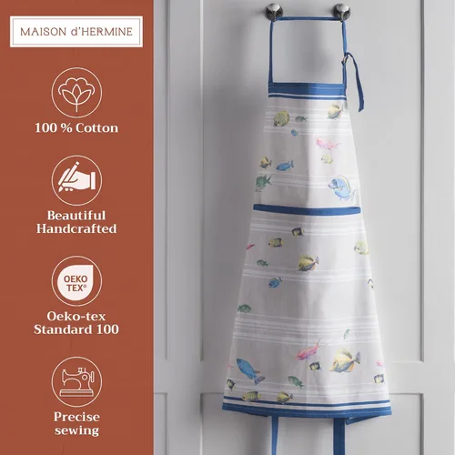 Vista 251 de Maison d' Hermine Delantales para mujer con bolsillo, 100% algodón (27.50 x 31.50 pulgadas)