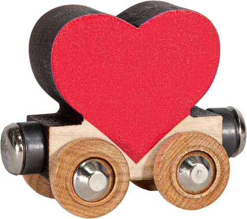 Vista 2 de Maple Landmark NameTrains Red Heart - Fabricado en Estados Unidos