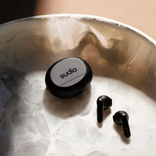 Vista 3 de Sudio Auriculares inalámbricos A3 para todo el día, 25 horas de reproducción, auriculares Bluetooth 5.4, a prueba de sudor y salpicaduras, sonido