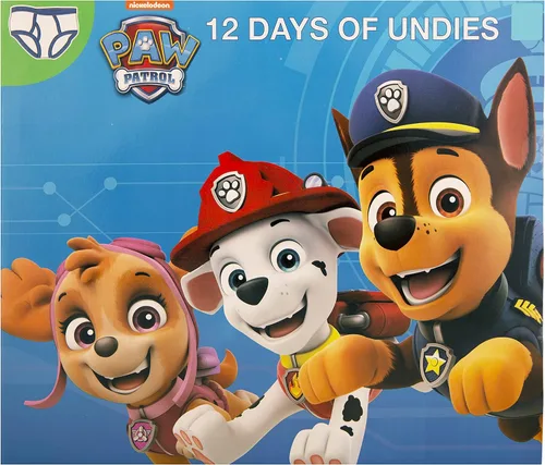 Vista 4 de Paw Patrol Ropa interior de Adviento para niños de 12 días para hacer que las vacaciones y el entrenamiento de orinal sean divertidos, disponible