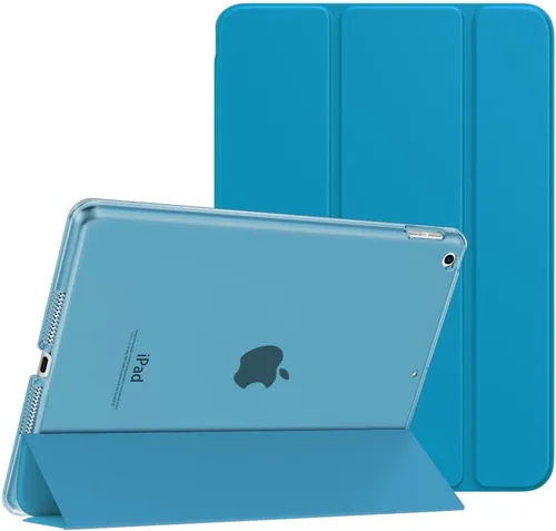 Vista 27 de MoKo - Funda compatible con iPad 2019, fina, ligera, inteligente, carcasa, cubierta de soporte con protector trasero traslúcido esmerilado 1-Oro Rosa
