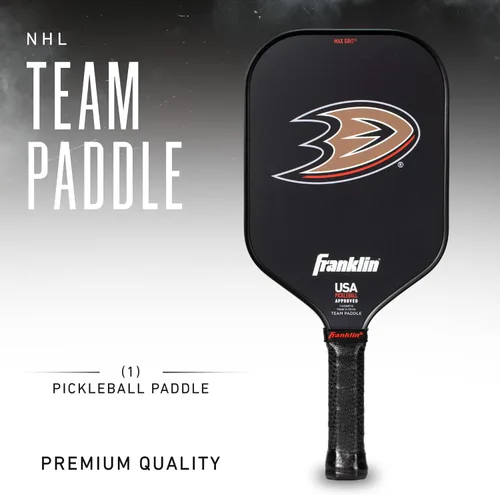 Vista 2 de Franklin Sports Palas de Pickleball del Equipo NHL - Palas de Pickleball con Logo Oficial del Equipo de Hockey NHL - Serie Signature de 13MM
