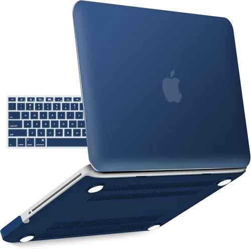 Vista 22 de IBENZER Compatible con MacBook Pro de 13 pulgadas A1278 Release 2012-2008, carcasa rígida de plástico con cubierta de teclado para Apple versión
