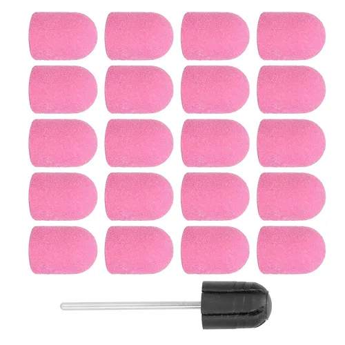 Vista 10 de Brocas de taladro de uñas, banda de lijado de uñas, broca para manicura, pedicura, pulido de uñas, rebabas, uso en salón de belleza, juego de lijado