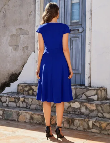 Vista 6 de BeryLove Vestidos formales para mujer, vestidos de regreso a casa, vestidos de cóctel para invitados de boda, elegante vestido casual de iglesia