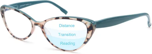 Vista 9 de MODFANS Gafas de lectura multienfoque progresivas, lentes de lectura con bloqueo de luz azul