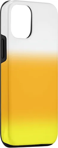 Vista 3 de iPhone 14 Halloween Candy Corn Gradient Naranja Amarillo Blanco Caso