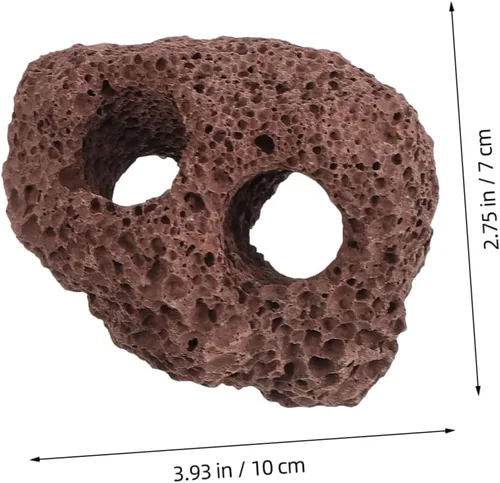 Vista 9 de balacoo 6 piezas de rocas volcánicas para decoración de peceras, piedras naturales, base fija, versátil, adornos de paisaje de acuarios para plantas