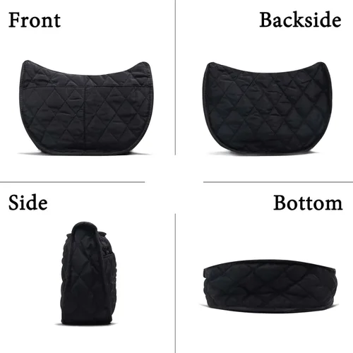 Vista 2 de Lostars Bolsa acolchada para mujer, bolsas acolchadas cruzadas, bolsas acolchadas para mujer, bolsa acolchada de algodón de plumón