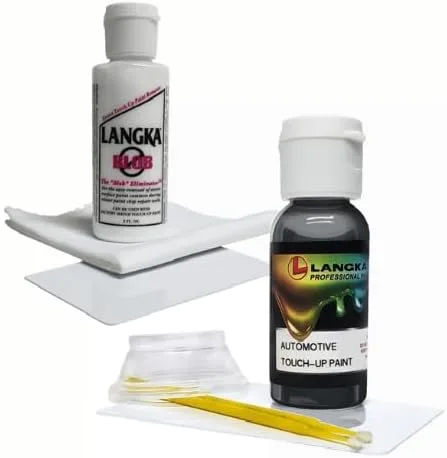 Vista 4 de Langka Pintura de retoque de 1 onza compatible con Chevrolet, Onix, GB8WA384A, Ebony Twilight Metallic.