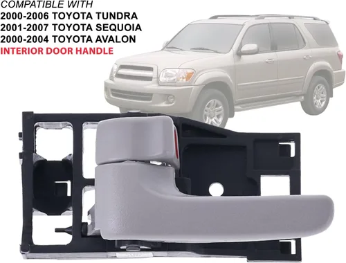 Vista 2 de APA - Manija de repuesto gris para puerta interior delantera o trasera para Tundra 2000-2006 2001-2007 Sequoia 2000-2004 Avalon Driver lado