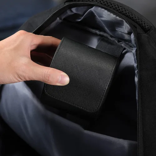Vista 6 de ROSELLE Funda para reloj para hombres y mujeres con forro de gamuza, estuche de viaje para reloj, organizador de almacenamiento y exhibición