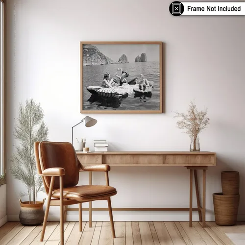 Vista 6 de Poster Master Póster Vintage de Mujeres Comiendo Pasta en el Lago - Impresión Retro de Pícnic - Arte Fotográfico - Arte de Moda - Regalo para Él