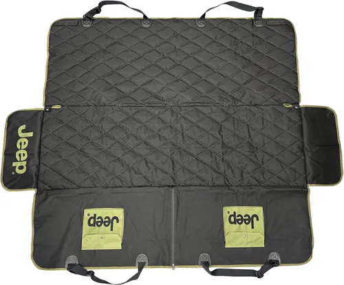 Vista 2 de Jeep Protector de asiento de vehículo para perros y mascotas (negro carbón)