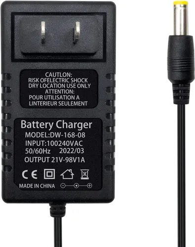 Vista 2 de Mini cargador de batería de motosierra de 21 V, cargador de batería de litio, estándar americano, accesorios de motosierra portátil eléctrica