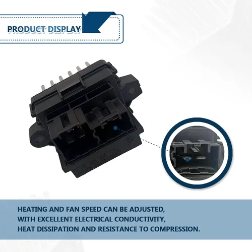 Vista 4 de Módulo de control de resistencia del motor del ventilador de calentador de aire acondicionado compatible con Chevy Chrysler Buick Cadillac GMC Dodge