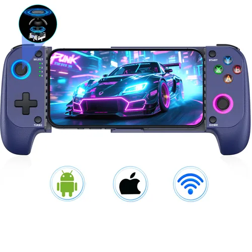 Vista 12 de LIFUFUTEE Mobile Gaming Controller for iPhone/Android, Wireless Phone Controller with Hall Joysticks/Triggers, Mobile Controller Support Phone Case
