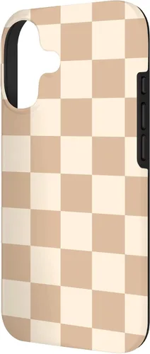 Vista 2 de Light Beige Classic Checkered Big Checkerboard Case for iPhone 17