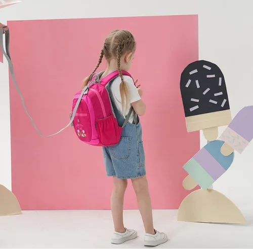 Vista 3 de MOUNTAINTOP Mochila infantil para niños y niñas, bolsa de jardín de infantes preescolar