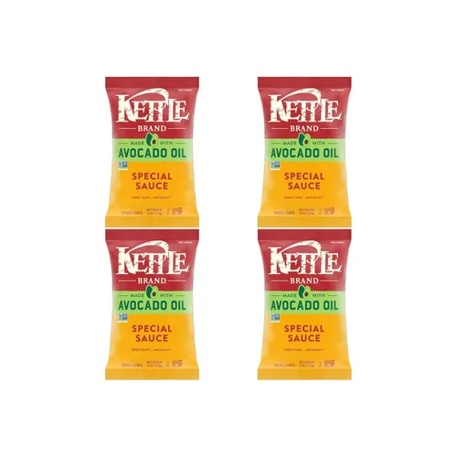 Vista 15 de Kettle Brand Fabricado con chips de vinagre de sidra de manzana y aceite de aguacate, bolsa de 6 onzas