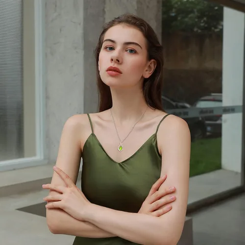 Vista 4 de AENEAS Collar con dije de piedra natal infinito para mujer, regalo de joyería para cumpleaños, aniversario, Navidad