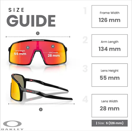 Vista 93 de Oakley Sutro OO9406 / OO9462 - Lentes de sol para hombre, kit de correa de accesorios, bolsa de microfibra