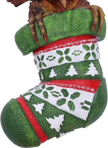 Vista 7 de Nemesis Now Gremlins Mohawk - Adorno decorativo para colgar en medias, 4.7 in, resina, verde, mercancía oficial de Harry Potter, fundida en la mejor