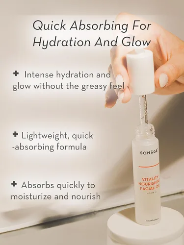 Vista 5 de Sonage Bare Essentials - Limpiador hidratante, almohadillas de ácido glicólico Glow To Go y aceite facial nutritivo Vitality Rutina perfecta