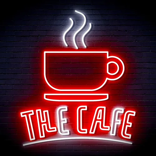 Vista 25 de ADVPRO Coffee – The Cafe Extra-Large Ultra-Bright LED Neon Sign - Blue & Red - st16s54-fn-j0026-br