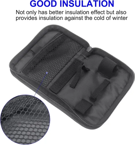 Vista 8 de Estuche de viaje para diabetes, estuche organizador de transporte para diabéticos, estuche para monitor de glucosa, bolsa de almacenamiento